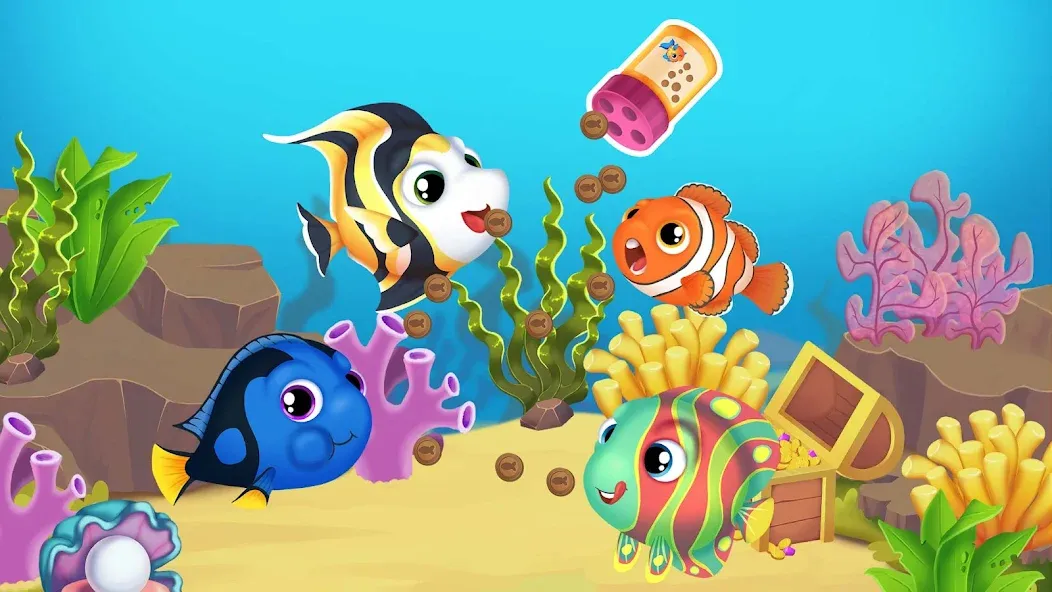 Скачать взлом Baby Aquarium — Fish game  [МОД Бесконечные деньги] — полная версия apk на Андроид screen 5