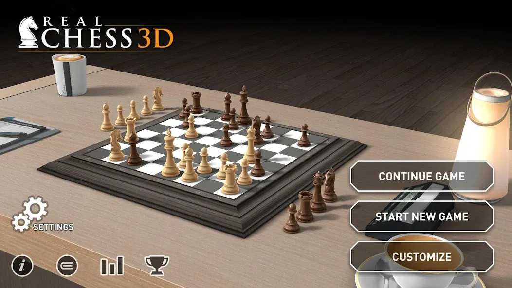 Скачать взломанную Real Chess 3D (Реал Чесс 3Д)  [МОД Menu] — последняя версия apk на Андроид screen 3