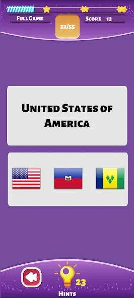 Скачать взлом Country Flags World Quiz Game  [МОД Все открыто] — полная версия apk на Андроид screen 1