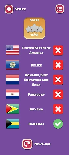 Скачать взлом Country Flags World Quiz Game  [МОД Все открыто] — полная версия apk на Андроид screen 3