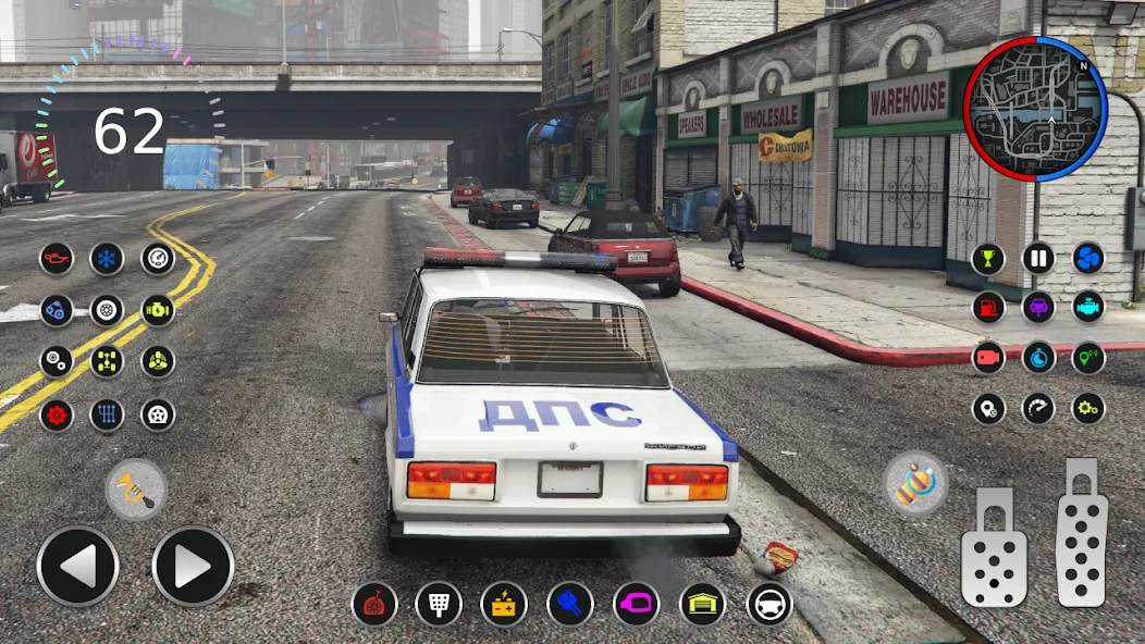 Скачать взломанную Police Car Riders: VAZ 2107  [МОД Menu] — полная версия apk на Андроид screen 3