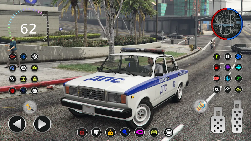 Скачать взломанную Police Car Riders: VAZ 2107  [МОД Menu] — полная версия apk на Андроид screen 4