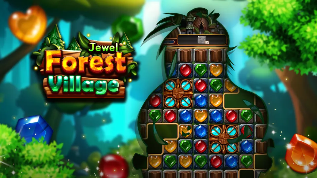 Взломанная Jewel Forest Village (Джуэл Форест Виллидж)  [МОД Меню] — полная версия apk на Андроид screen 5