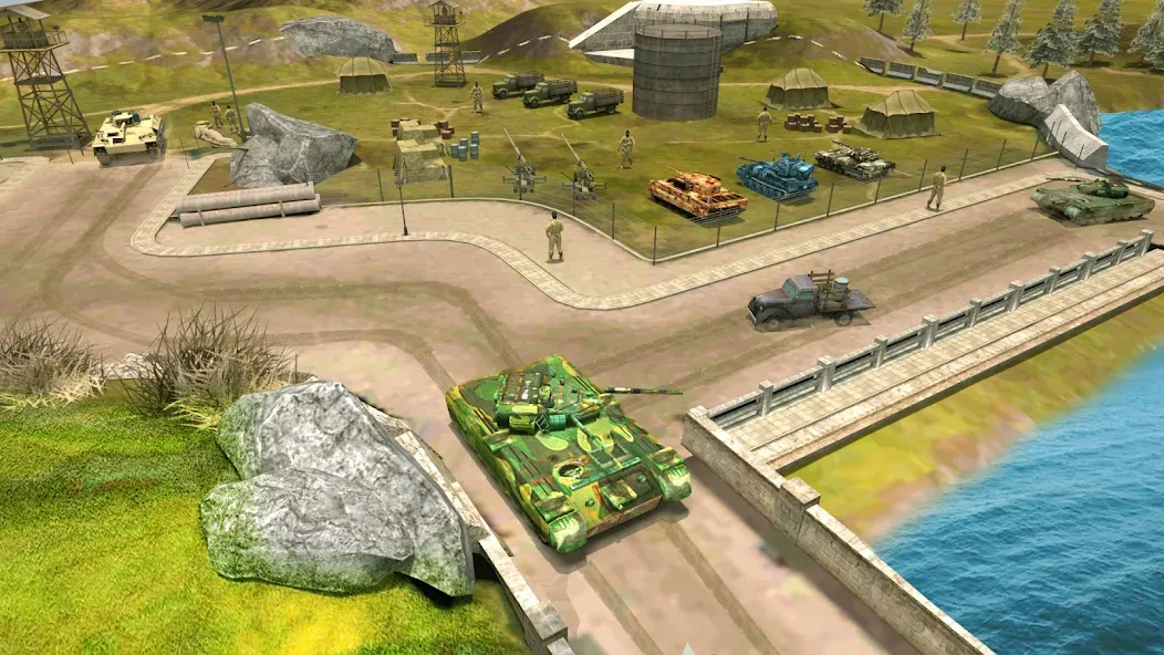 Скачать взломанную Tank Battle Army Games 2023  [МОД Все открыто] — полная версия apk на Андроид screen 5