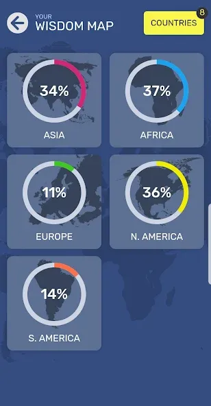 Скачать взломанную Map Quiz World Geography (Мап Квиз Всемирная География)  [МОД Все открыто] — стабильная версия apk на Андроид screen 1