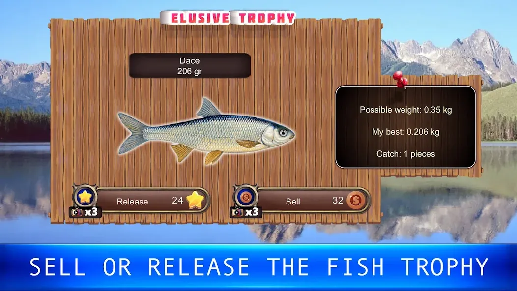 Взломанная Fish rain: sport fishing  [МОД Много монет] — стабильная версия apk на Андроид screen 2