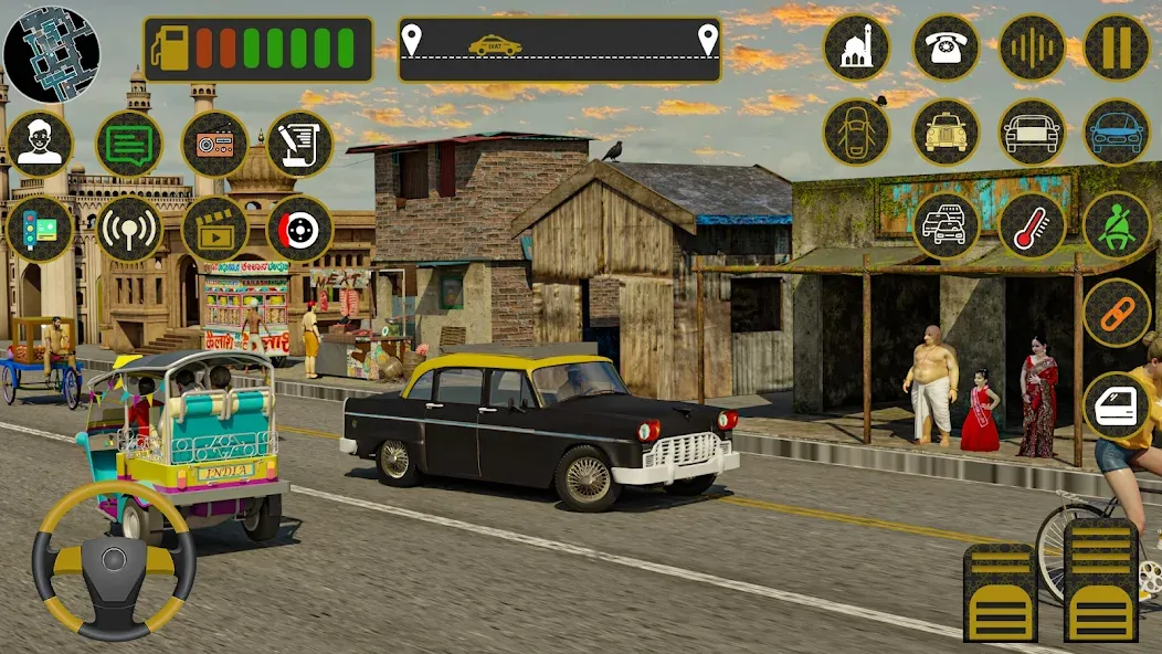 Скачать взлом Indian Taxi Simulator car Game (Индийский такси симулятор автомобиля Игра)  [МОД Menu] — стабильная версия apk на Андроид screen 2