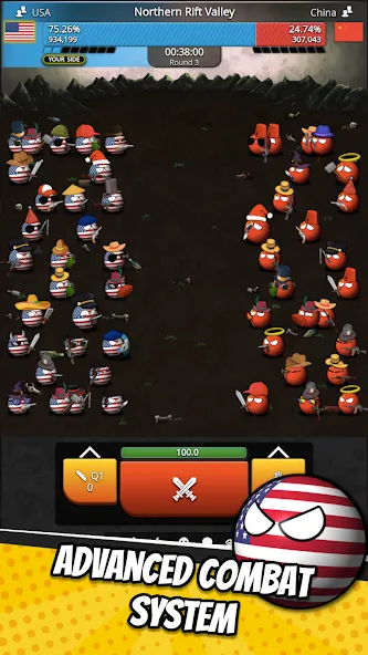 Скачать взлом e-Sim Countryball Be President  [МОД Menu] — стабильная версия apk на Андроид screen 2