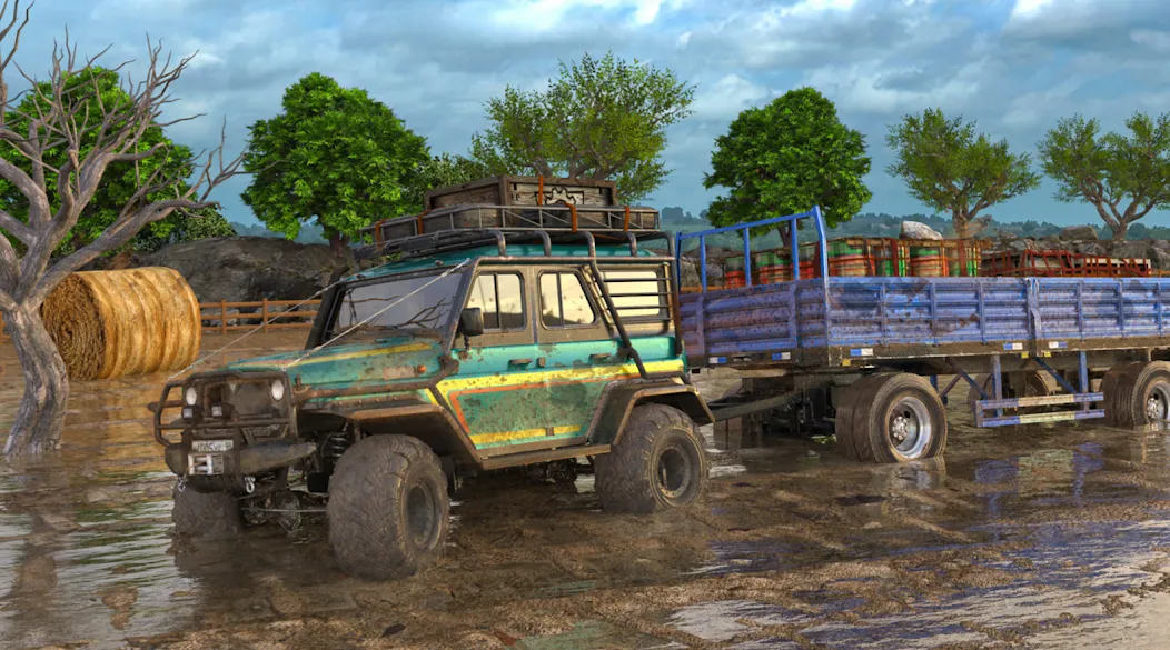 Взлом Offroad Mud Truck Driving Sim  [МОД Меню] — стабильная версия apk на Андроид screen 2