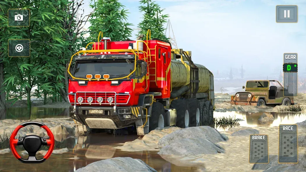 Взлом Offroad Mud Truck Driving Sim  [МОД Меню] — стабильная версия apk на Андроид screen 4