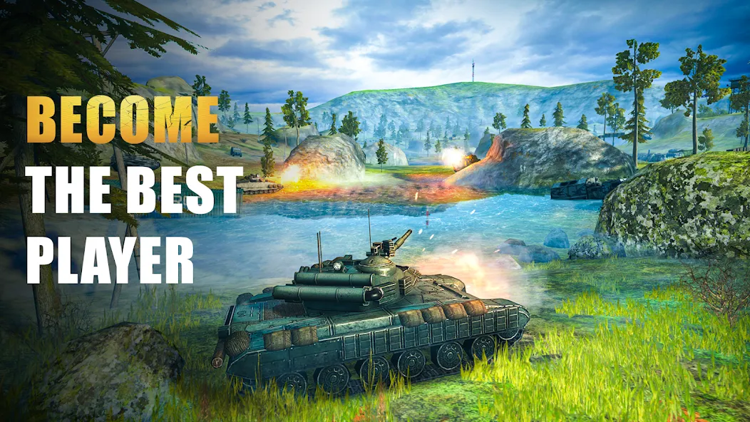 Скачать взлом Tank Force: Tank games blitz  [МОД Все открыто] — стабильная версия apk на Андроид screen 2