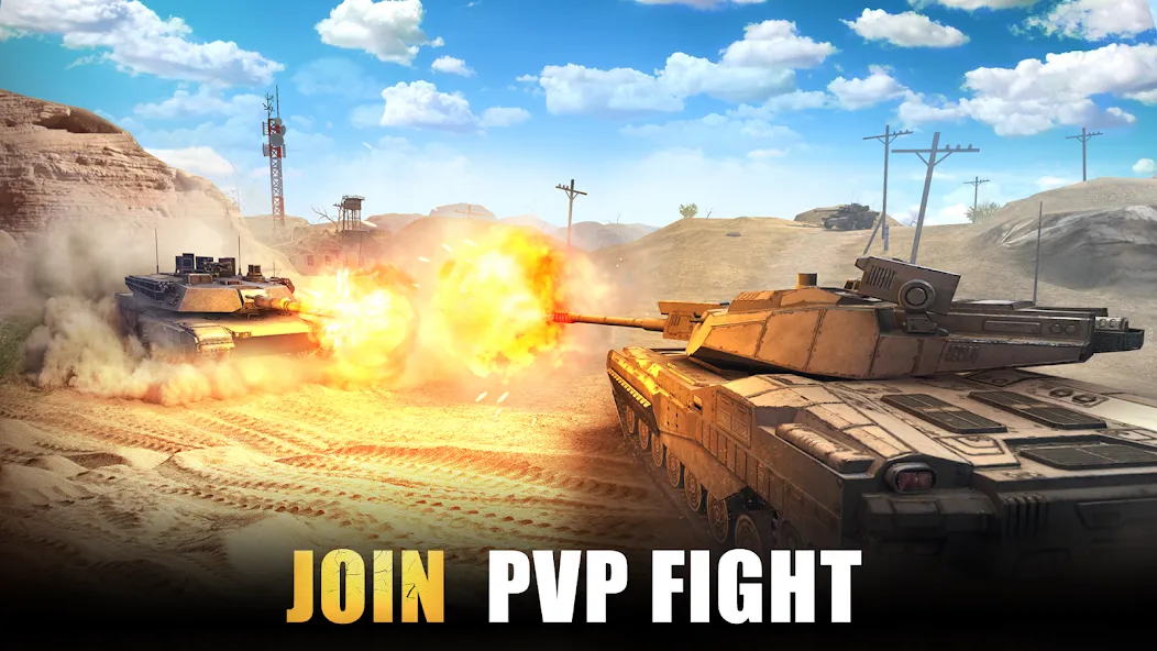 Скачать взлом Tank Force: Tank games blitz  [МОД Все открыто] — стабильная версия apk на Андроид screen 3