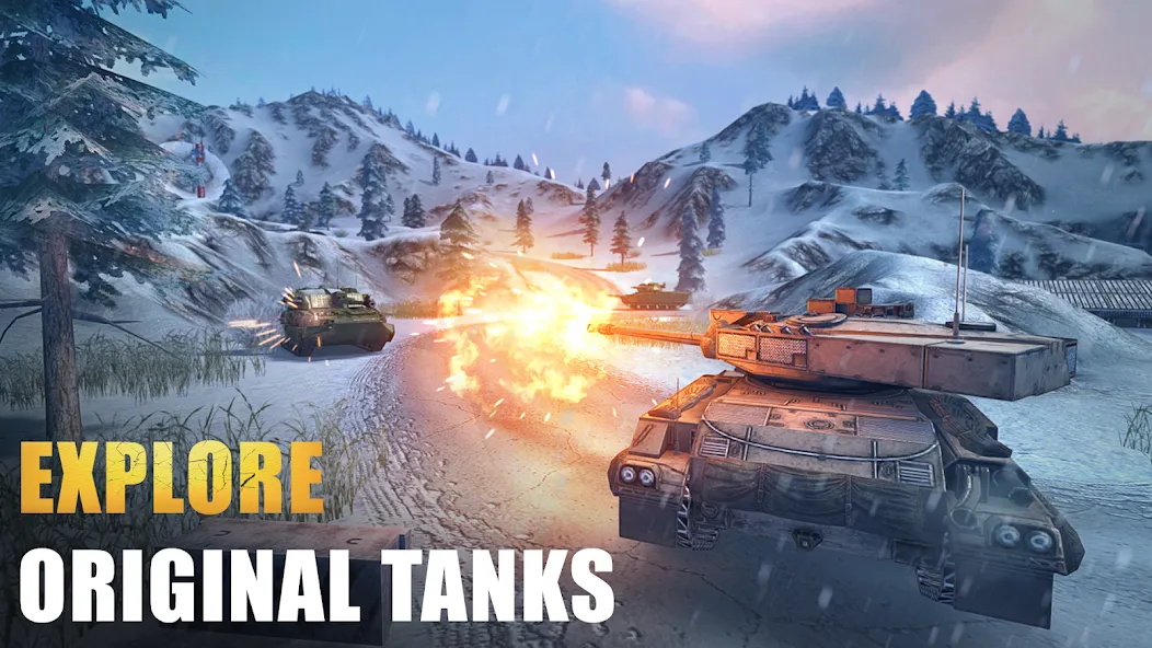 Скачать взлом Tank Force: Tank games blitz  [МОД Все открыто] — стабильная версия apk на Андроид screen 4