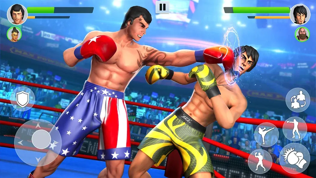 Скачать взлом Boxing Heros: Fighting Games (Тэг Боксинг Игры)  [МОД Много денег] — полная версия apk на Андроид screen 4