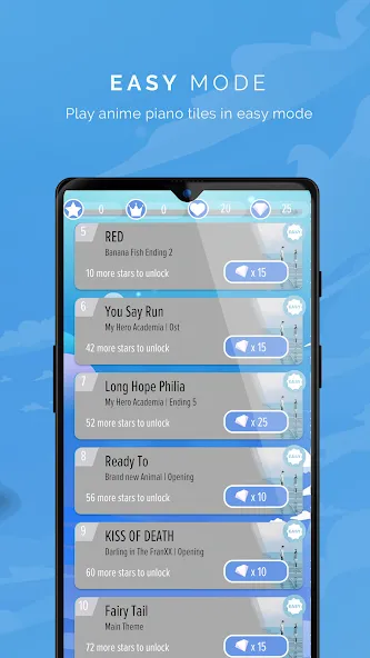 Взломанная Piano Anime Tiles Music (Пиано Аниме Плитки Музыка)  [МОД Бесконечные деньги] — стабильная версия apk на Андроид screen 3