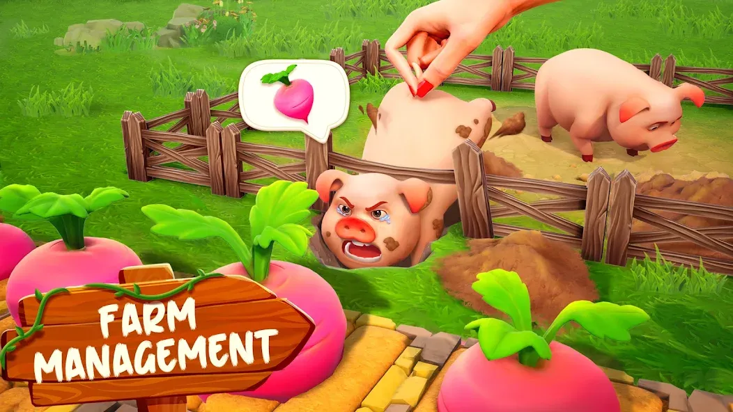 Взлом Family Farm Adventure (Семейное фермерское приключение)  [МОД Меню] — стабильная версия apk на Андроид screen 4