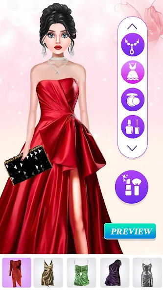 Скачать взломанную Fashion Show: Dress up Games (Фэшн Шоу)  [МОД Много денег] — последняя версия apk на Андроид screen 2