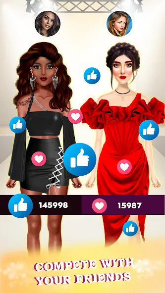 Скачать взломанную Super Stylist: Dress Up Games  [МОД Все открыто] — последняя версия apk на Андроид screen 2