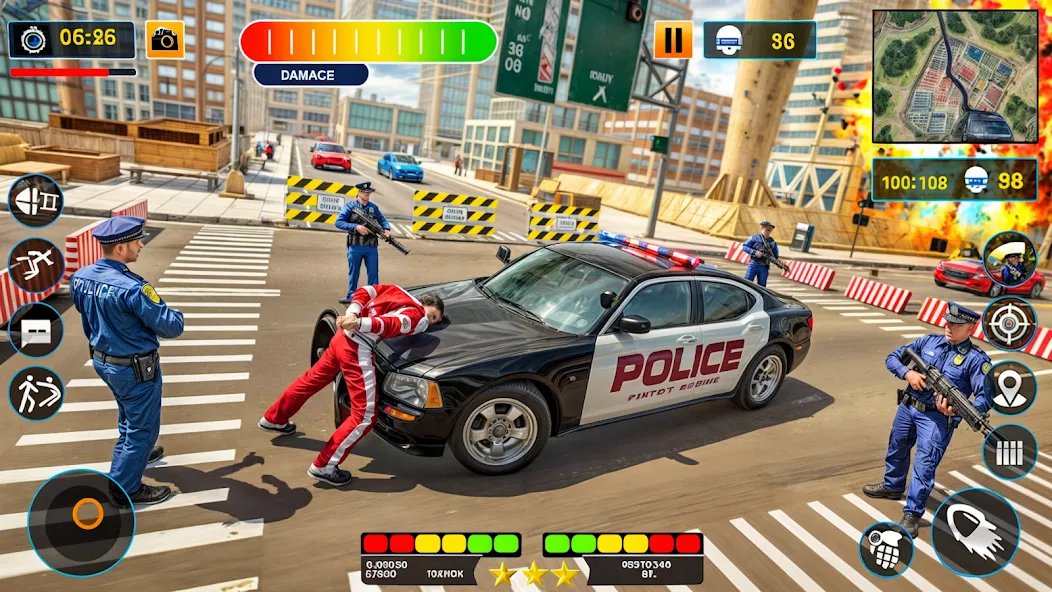 Взломанная US Police Shooting Crime City  [МОД Много денег] — полная версия apk на Андроид screen 3