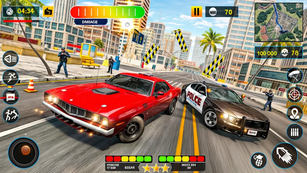 Взломанная US Police Shooting Crime City  [МОД Много денег] — полная версия apk на Андроид screen 4