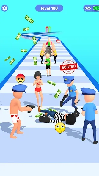 Скачать взлом Thief Run Race 3D: Fun Race  [МОД Бесконечные деньги] — стабильная версия apk на Андроид screen 4