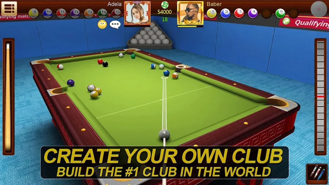 Скачать взлом Real Pool 3D Online 8Ball Game (Реал Пул 3Д Онлайн 8Бол Гейм)  [МОД Все открыто] — последняя версия apk на Андроид screen 2