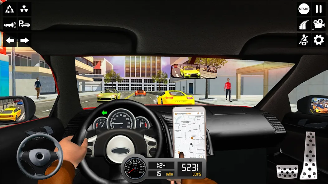 Взлом Taxi Simulator 3d Taxi Sim  [МОД Бесконечные монеты] — полная версия apk на Андроид screen 5