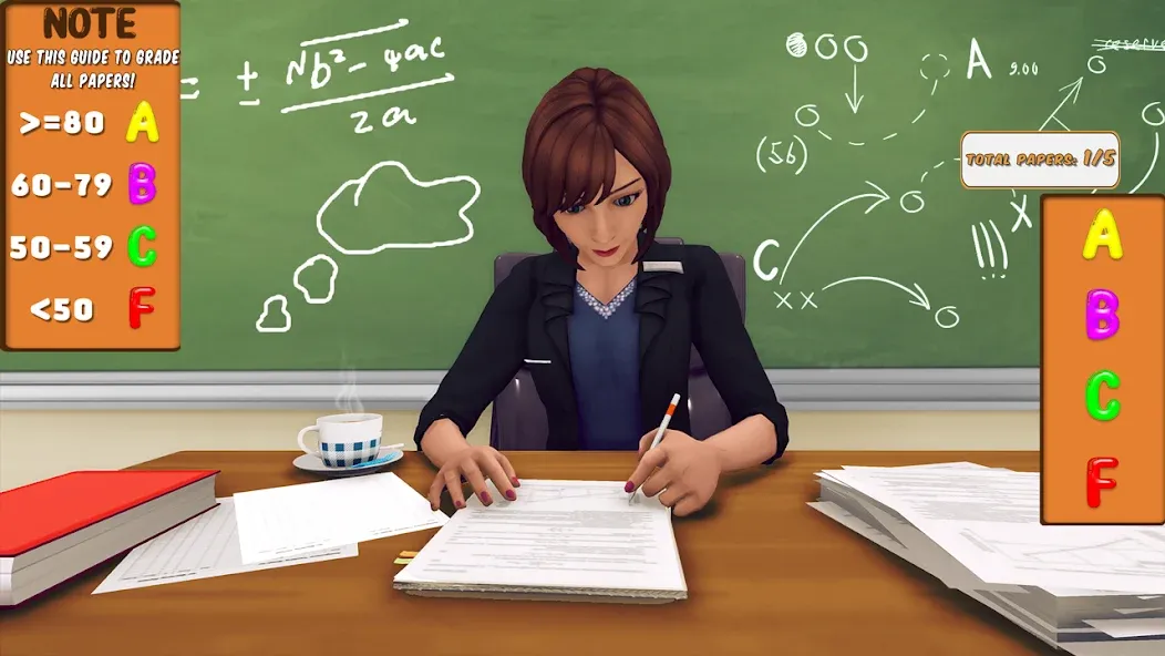 Взлом High School Teacher Simulator  [МОД Много монет] — полная версия apk на Андроид screen 3