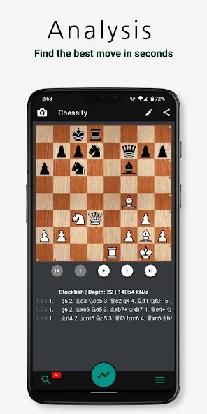 Взломанная Chessify: Scan & Analyze chess  [МОД Много денег] — последняя версия apk на Андроид screen 2