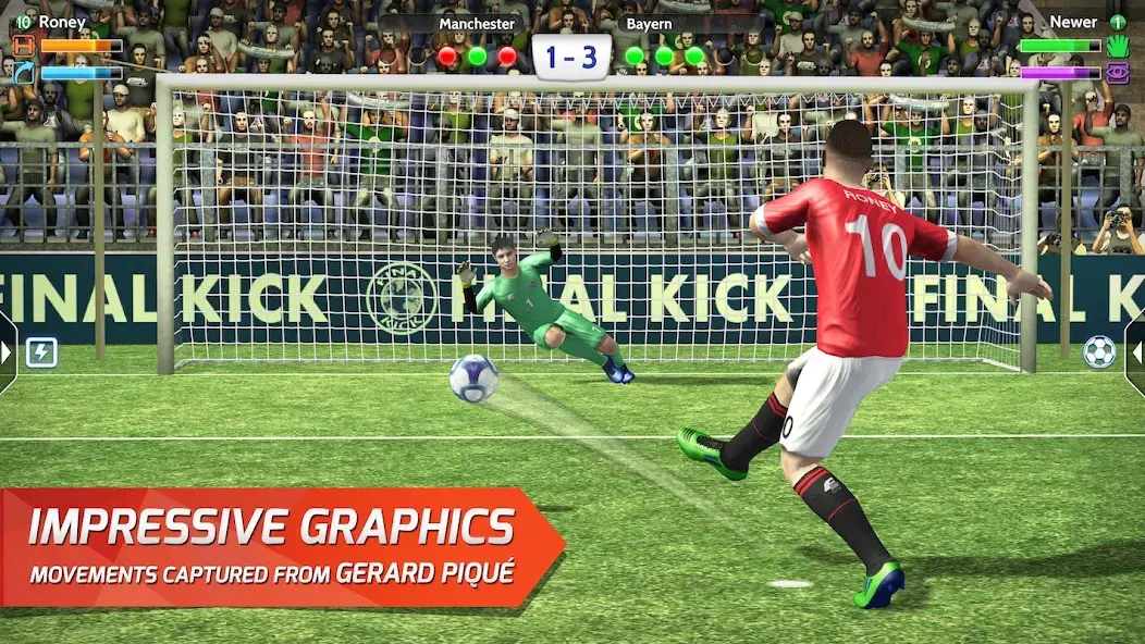 Взломанная Final Kick: Online Soccer (Финаль кик)  [МОД Все открыто] — полная версия apk на Андроид screen 1