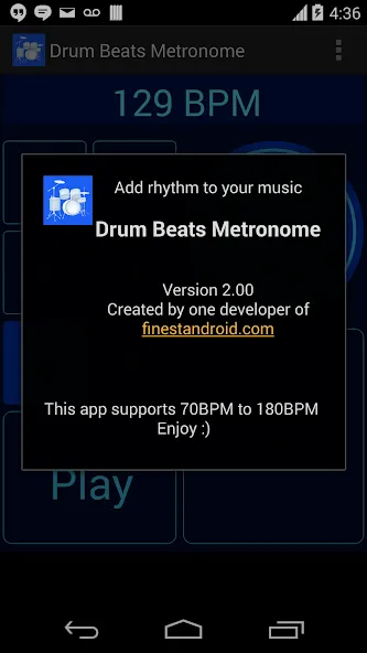 Скачать взлом Drum Beats Metronome  [МОД Menu] — стабильная версия apk на Андроид screen 4