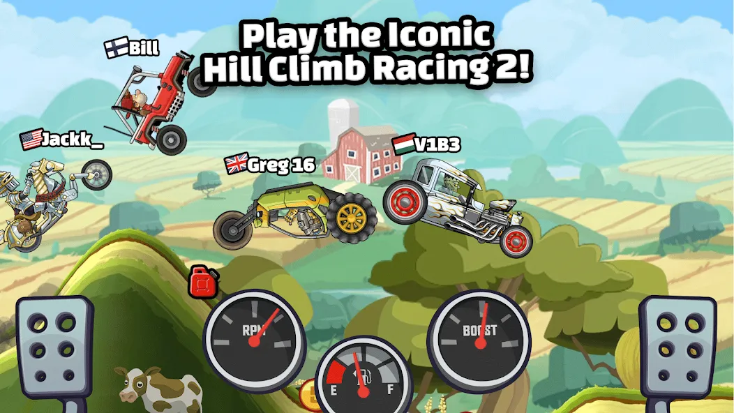 Взлом Hill Climb Racing 2 (Хилл Клаим Рейсинг 2)  [МОД Бесконечные монеты] — полная версия apk на Андроид screen 1