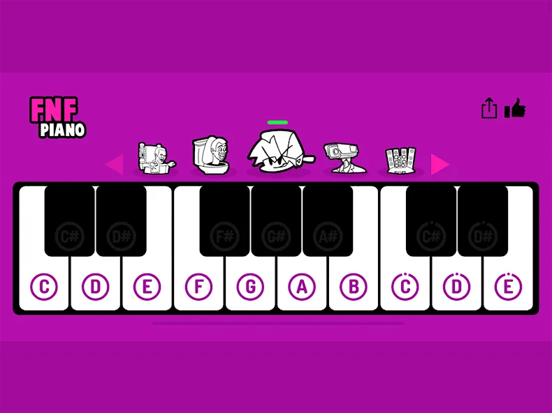 Скачать взлом FNF Piano (ФНФ Пиано)  [МОД Много монет] — последняя версия apk на Андроид screen 3