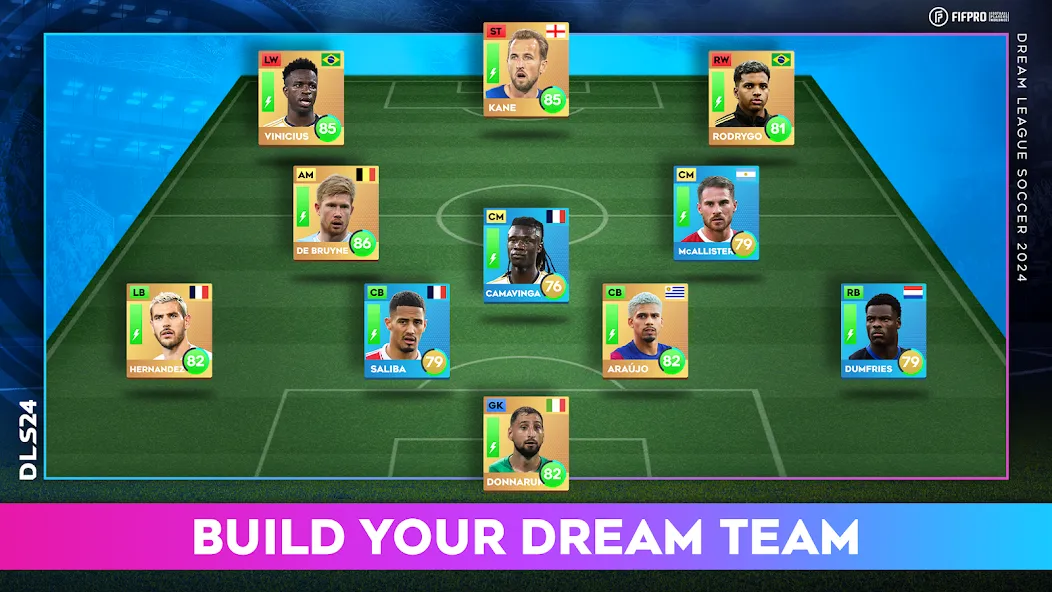 Скачать взлом Dream League Soccer 2024 (Дрим Лиг Соккер 2023)  [МОД Много денег] — полная версия apk на Андроид screen 4