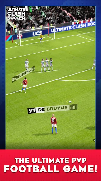 Взломанная Ultimate Clash Soccer (Ултимейт Драфт Соккер)  [МОД Бесконечные деньги] — полная версия apk на Андроид screen 1