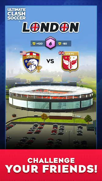 Взломанная Ultimate Clash Soccer (Ултимейт Драфт Соккер)  [МОД Бесконечные деньги] — полная версия apk на Андроид screen 5