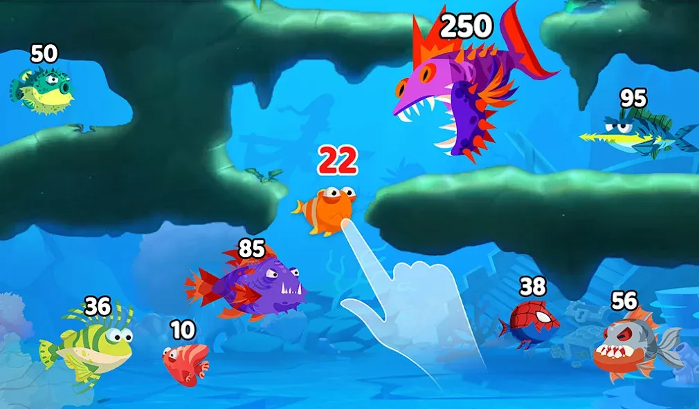 Взломанная Fish Town IO: Mini Aquarium (Фиш Таун Ай Ой)  [МОД Unlocked] — полная версия apk на Андроид screen 2