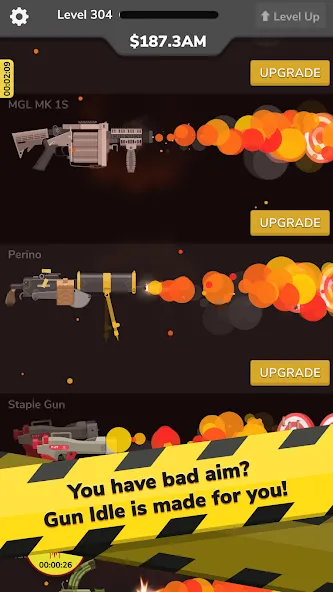 Взлом Gun Idle (Ган Айдл)  [МОД Unlocked] — стабильная версия apk на Андроид screen 3