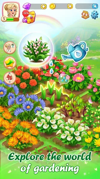 Скачать взломанную Dream Flower Dressup  [МОД Меню] — полная версия apk на Андроид screen 5