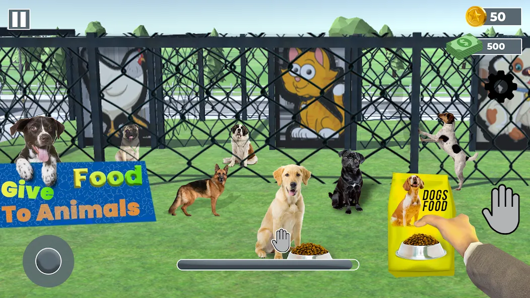 Скачать взломанную Animal Shelter: Pet Rescue 3D  [МОД Бесконечные деньги] — последняя версия apk на Андроид screen 1