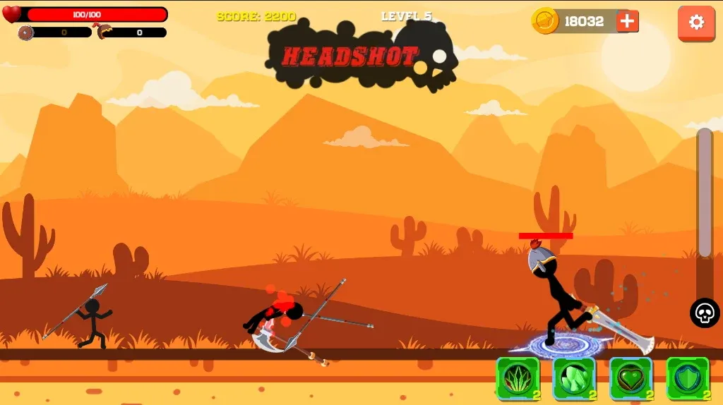 Скачать взломанную Spear war with Stickman (Спир вар)  [МОД Unlocked] — полная версия apk на Андроид screen 2