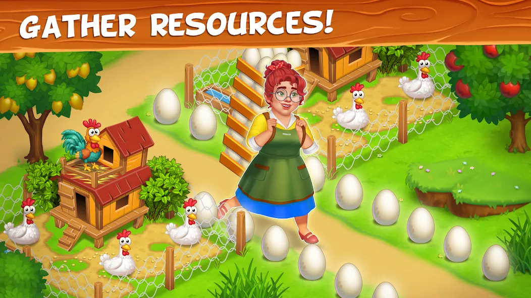 Взлом Farm Town — Family Farming Day (Фарм Таун)  [МОД Mega Pack] — стабильная версия apk на Андроид screen 3