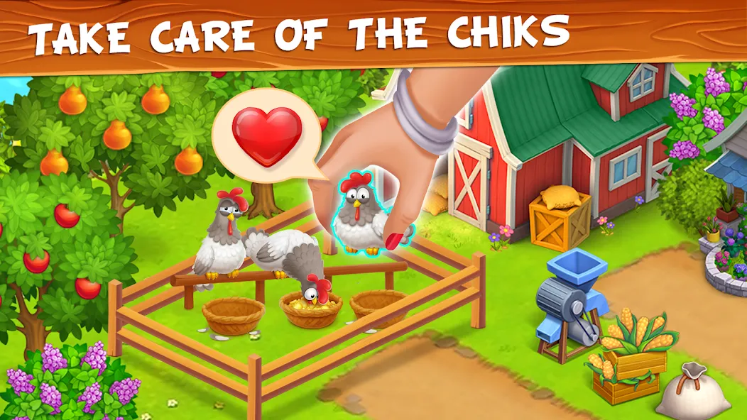 Взлом Farm Town — Family Farming Day (Фарм Таун)  [МОД Mega Pack] — стабильная версия apk на Андроид screen 4