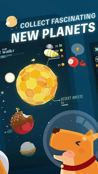 Скачать взлом Walkr: Fitness Space Adventure (Уолкр)  [МОД Много денег] — последняя версия apk на Андроид screen 2