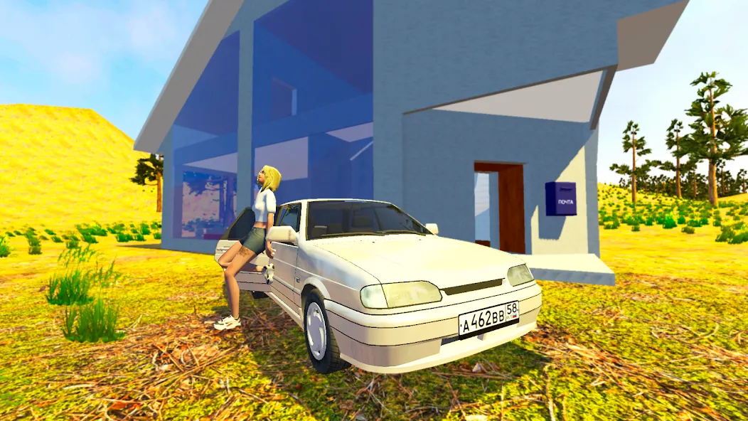 Взломанная VAZ Driving Simulator: LADA  [МОД Много монет] — последняя версия apk на Андроид screen 1