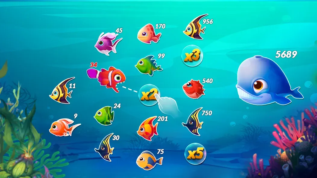 Скачать взлом Big Eat Fish Games Shark Games  [МОД Все открыто] — стабильная версия apk на Андроид screen 3