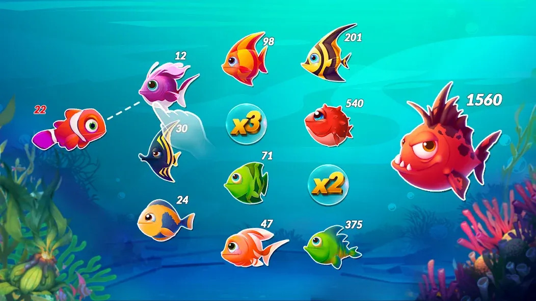 Скачать взлом Big Eat Fish Games Shark Games  [МОД Все открыто] — стабильная версия apk на Андроид screen 5