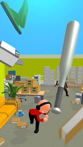 Скачать взломанную Crazy Office — Slap & Smash  [МОД Бесконечные монеты] — стабильная версия apk на Андроид screen 4