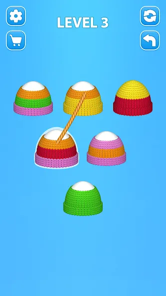 Взломанная Cozy Knitting: Sorting games (Кози Ниттинг)  [МОД Mega Pack] — стабильная версия apk на Андроид screen 1