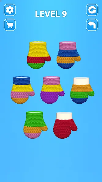 Взломанная Cozy Knitting: Sorting games (Кози Ниттинг)  [МОД Mega Pack] — стабильная версия apk на Андроид screen 2